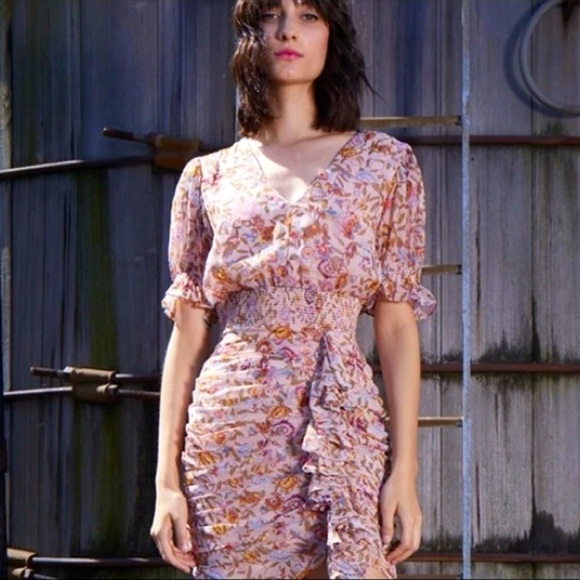 WALTER BAKER Mars Dress Pink Floral 6 - Picture 1 of 10